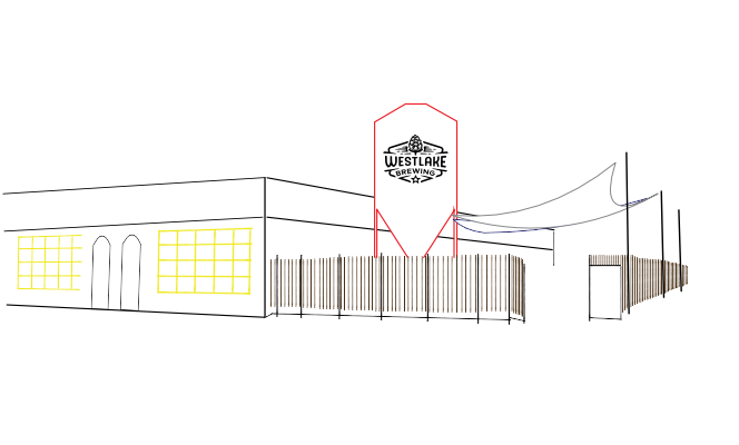 line drawing of building